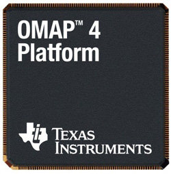 Example of an OMAP4 processor from Texas Instruments
