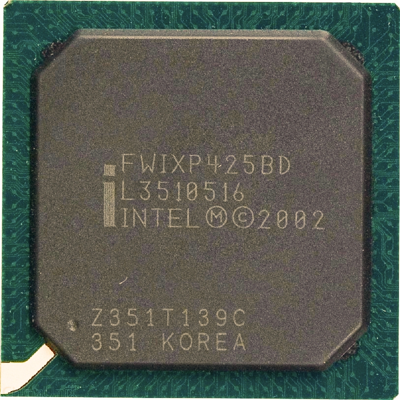 One of the Intel IXP425 processor