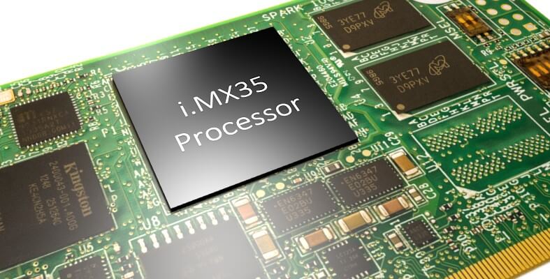 Beispiel eines iMX35 Prozessors von NXP / Freescale