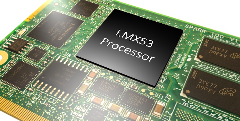 Beispiel eines iMX53 Prozessors von NXP / Freescale