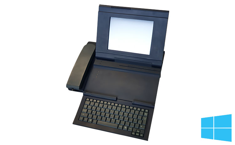 Webphone Prototyp mit StrongARM SA1100 Windows CE 2.x und Webphone-Shell Hermes