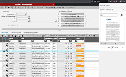Verknüpfen Sie Dokumente direkt mit Aufträgen in Infor LN